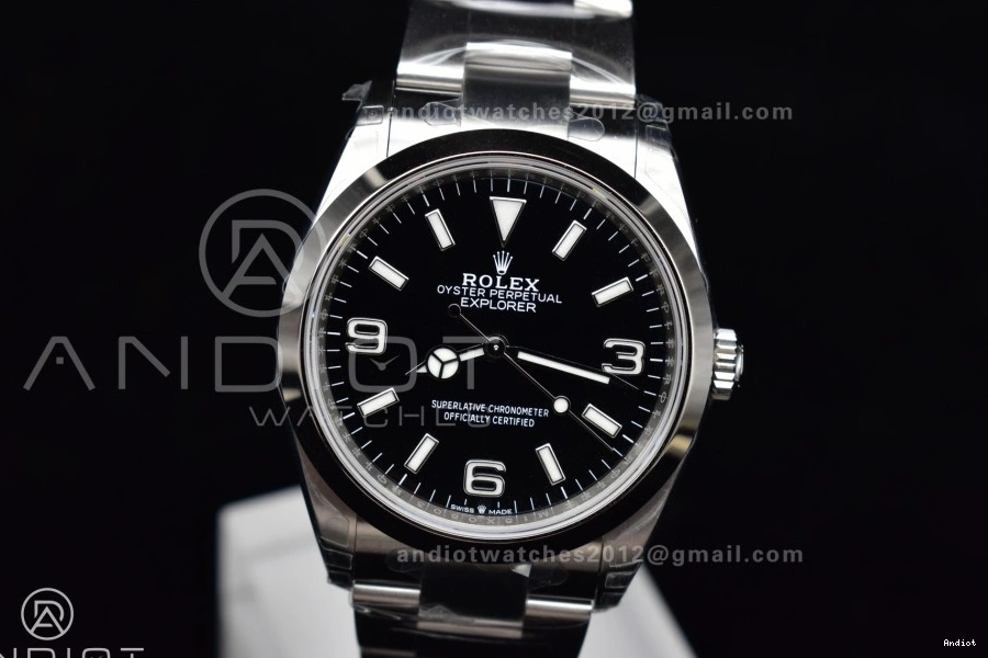 Steel 1:1 124270 Dial Explorer on VSF DD3230 SS 36mm Black Best 904L Edition Bracelet 0518